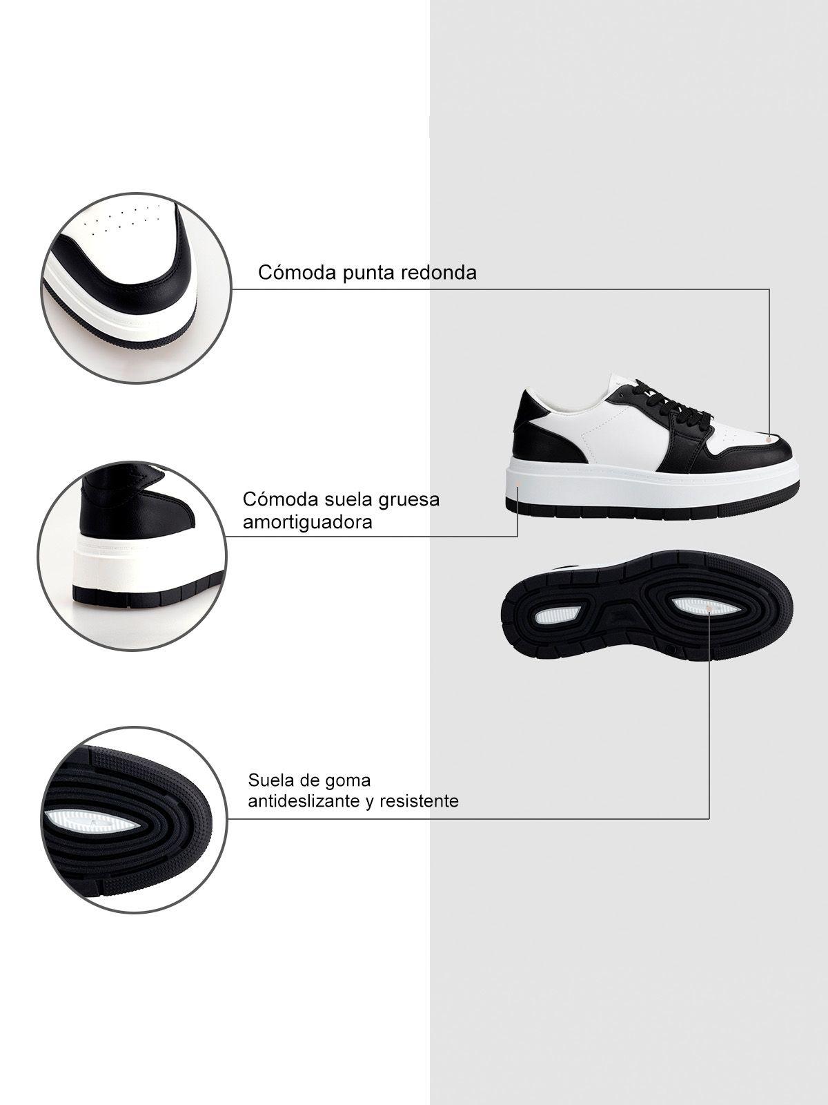 Zapatilla Liliana Negro Weide-4