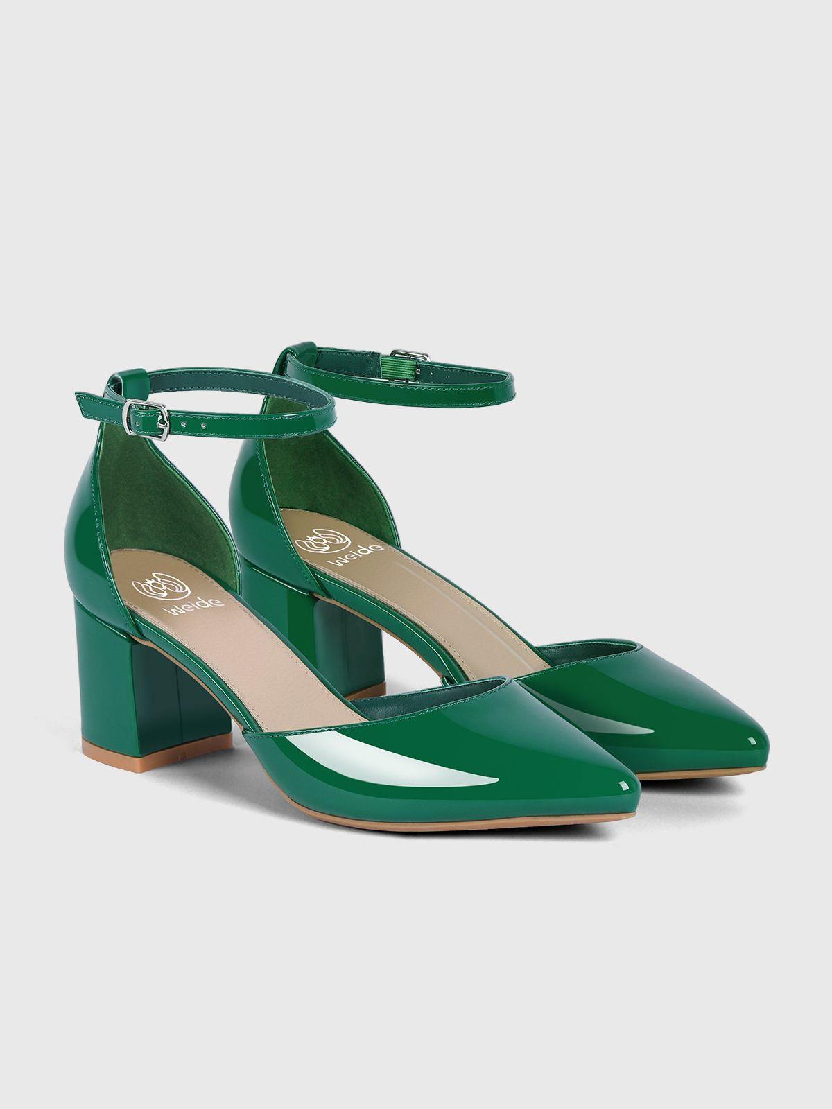 Zapato Taco Alto Verde Fiesta Mujer Weide GH63-6