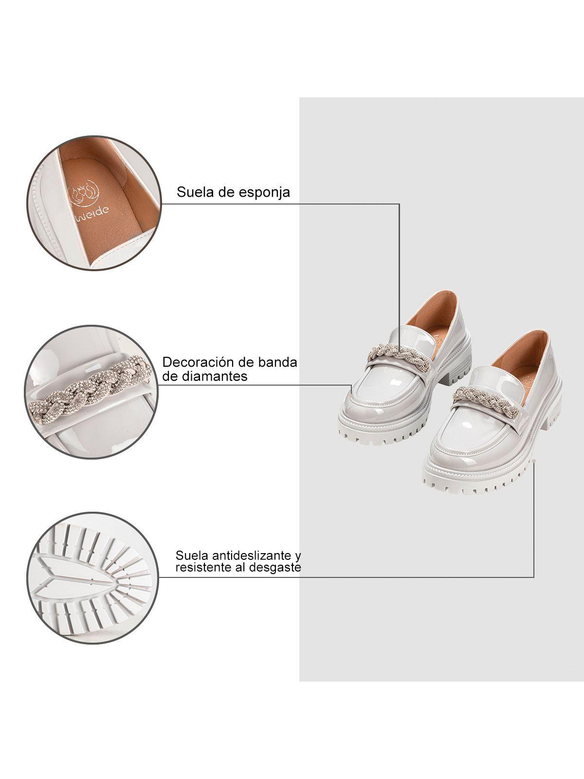 Mocasin Gris Formal Mujer Weide JN21-6