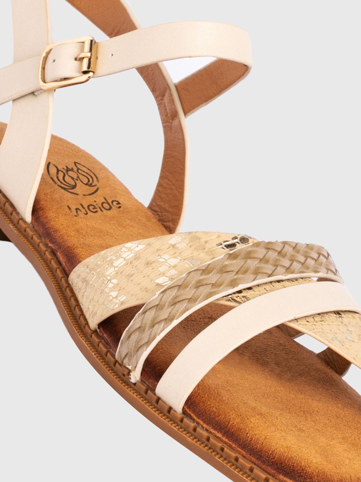 Sandalia Mujer Nicoleta Beige Weide-5