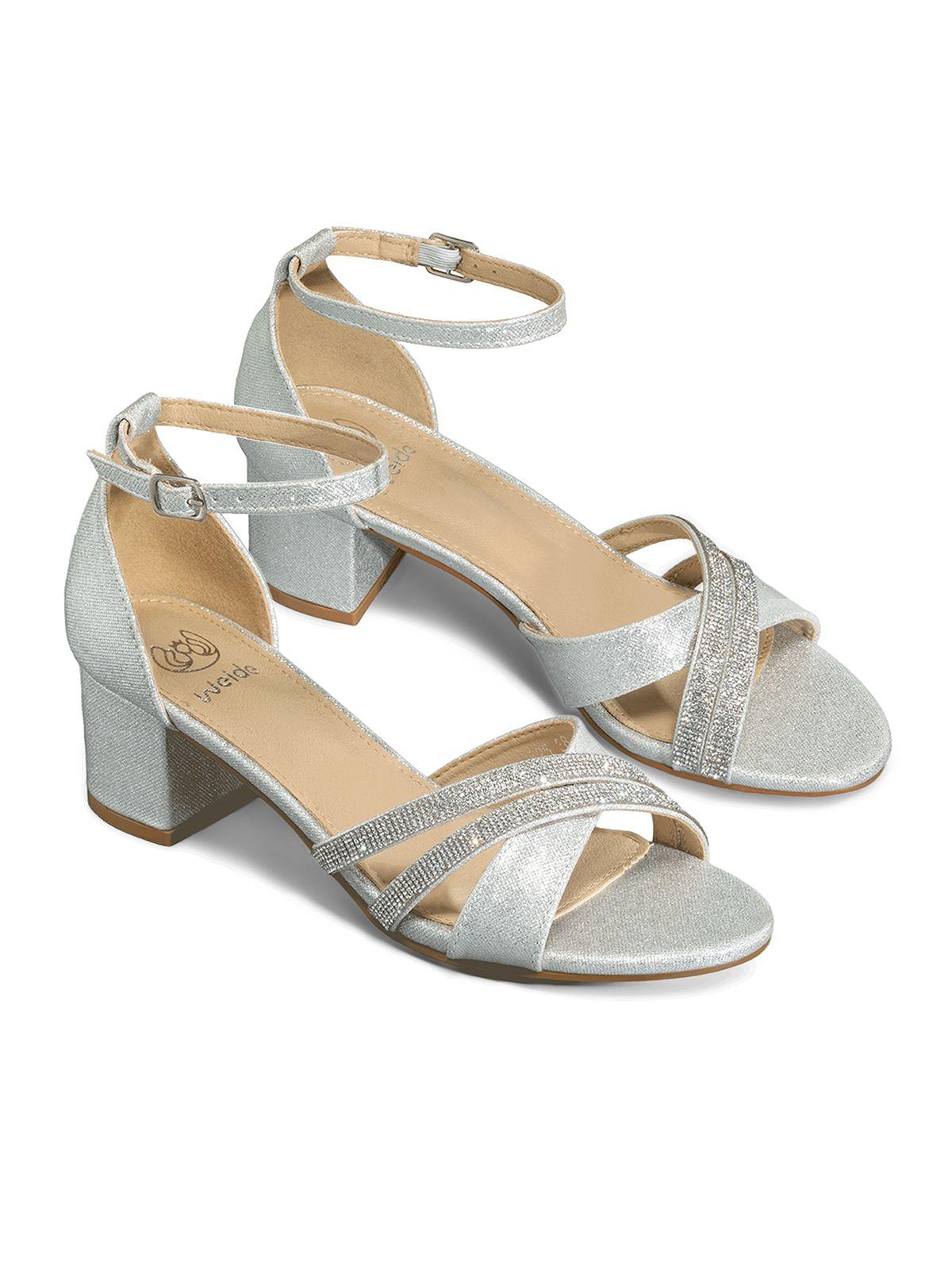 Sandalia Taco Grueso Fiesta Pedrería Mujer Weide YOU525-2