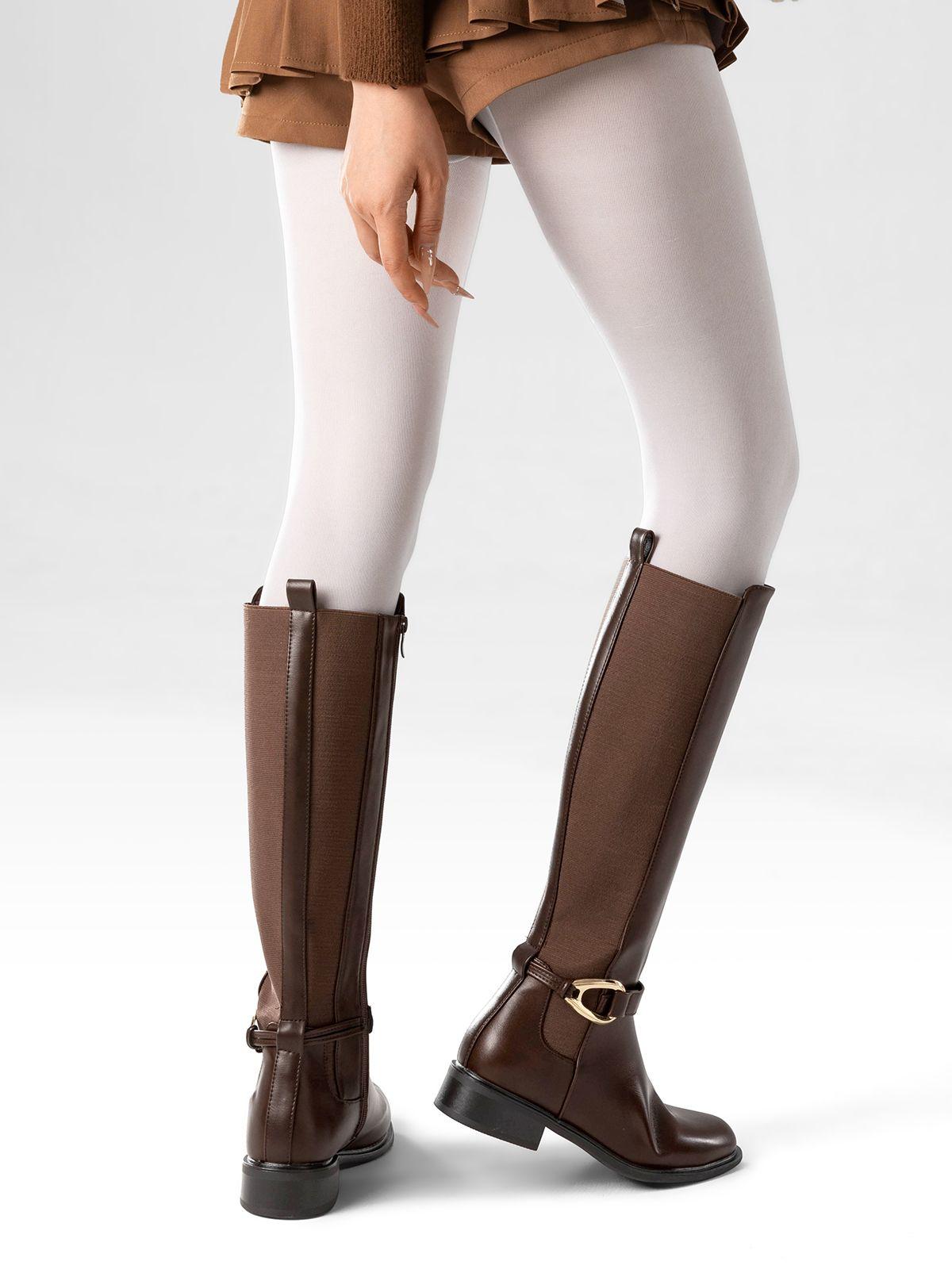 Bota Larga Mujer Casual Eco Cuero Moda Clasico Weide ZS70-2