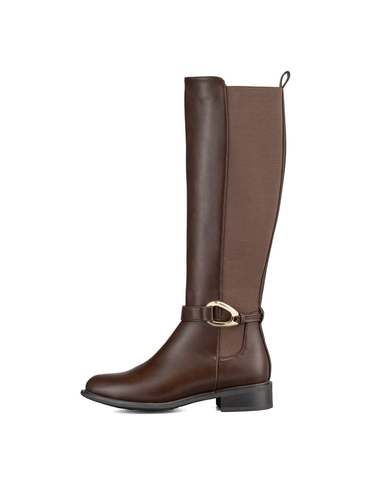 Bota Larga Mujer Casual Eco Cuero Moda Clasico Weide ZS70-4
