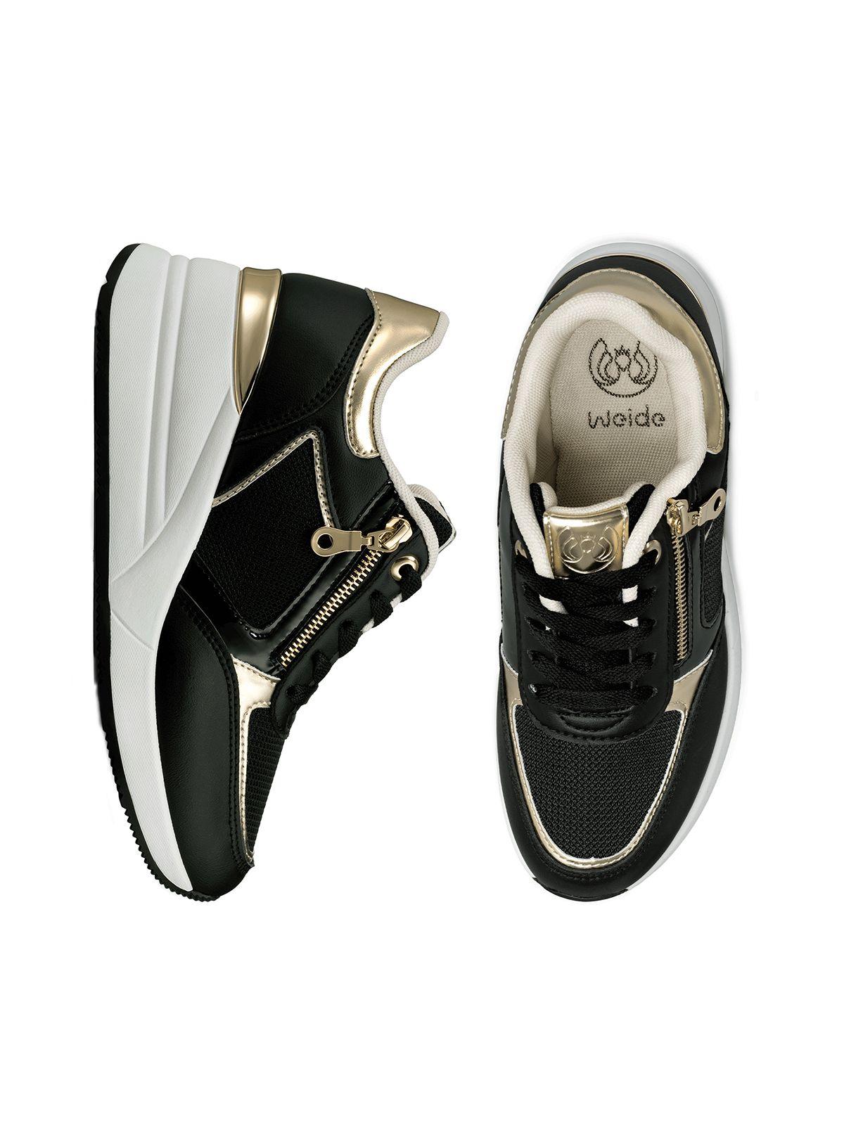 Zapatilla Deportiva Taco Cuña Malla Mujer Weide JLL60-8