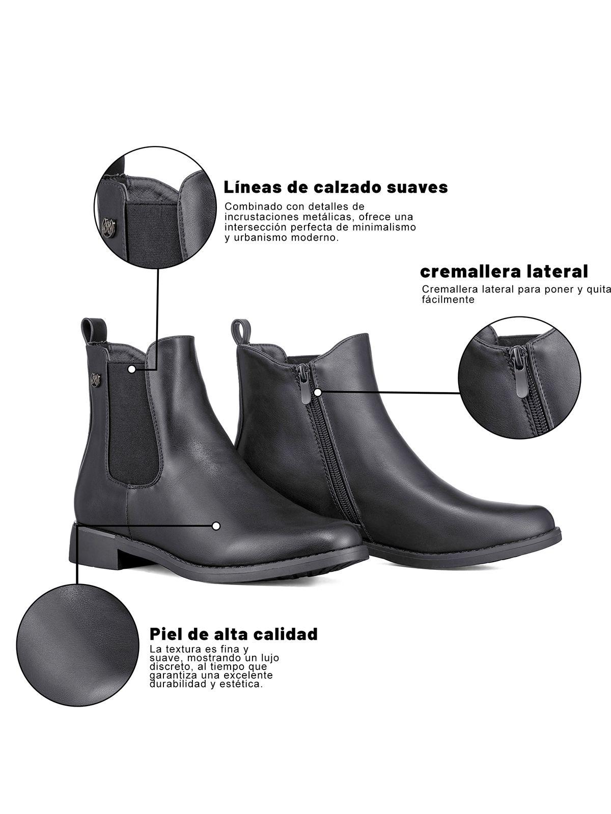 Botin Casual Mujer Eco Cuero Comodo Formal Moda Weide ZS61-6