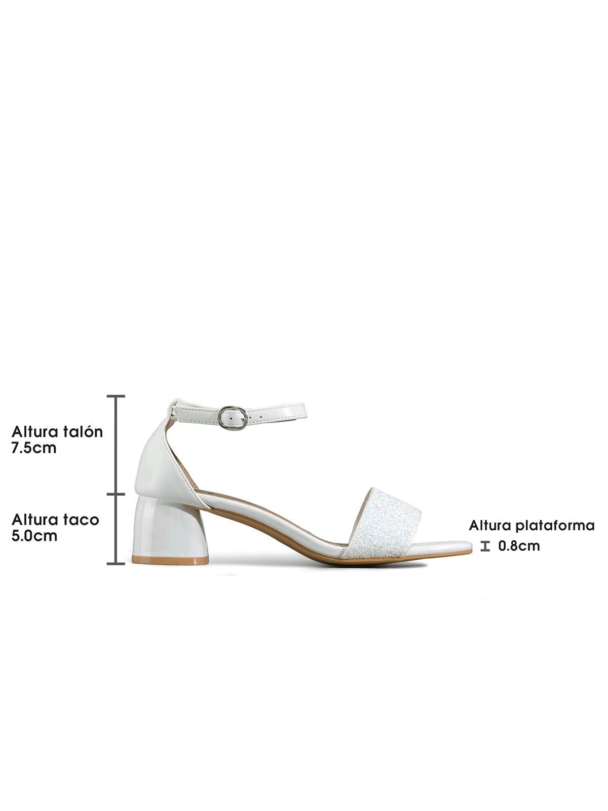 Sandalia Taco Grueso Punta Cuadrada Mujer Weide GH176-7