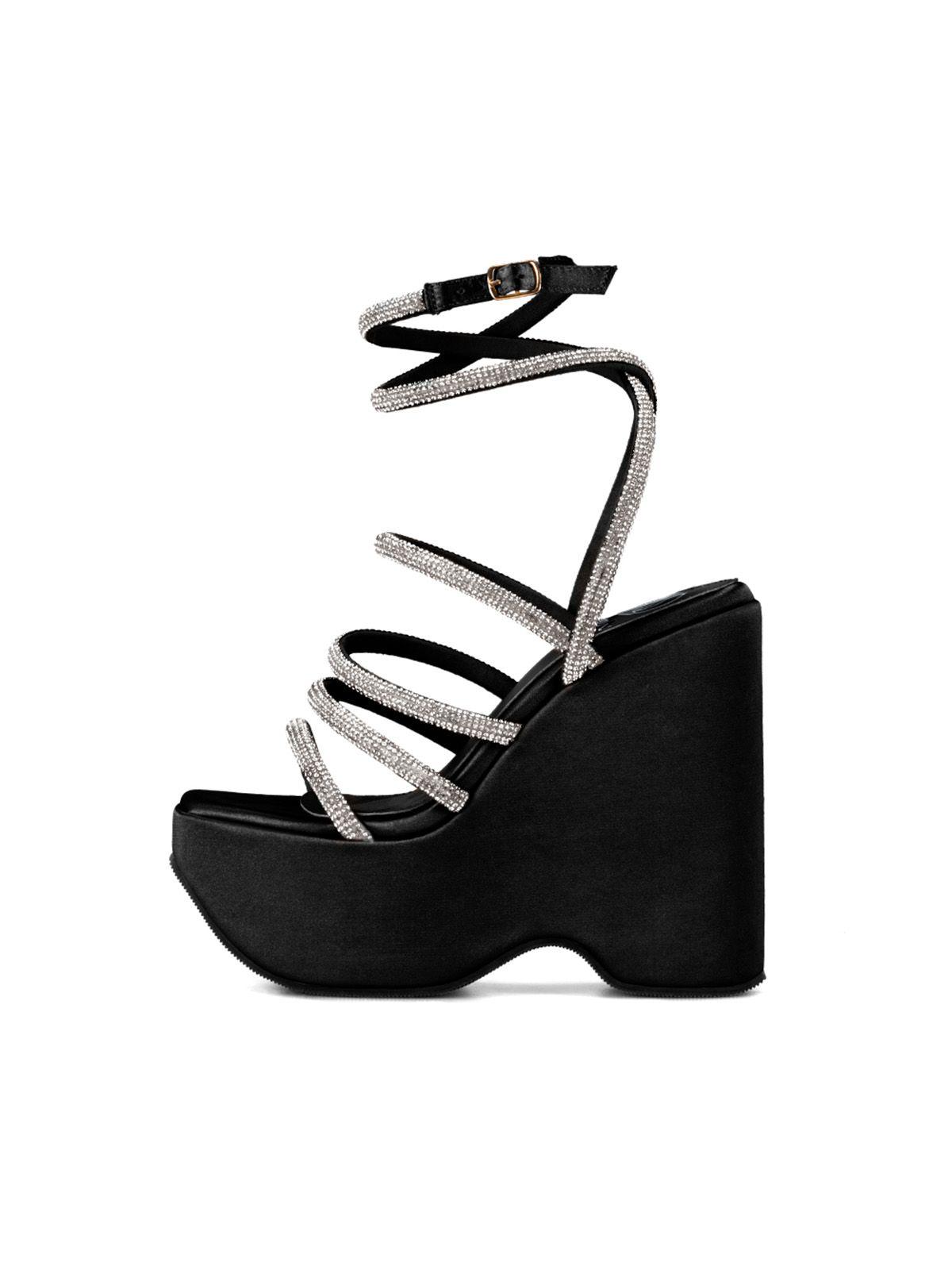 Sandalia Plataforma Negro Fiesta TFA185 Weide-1