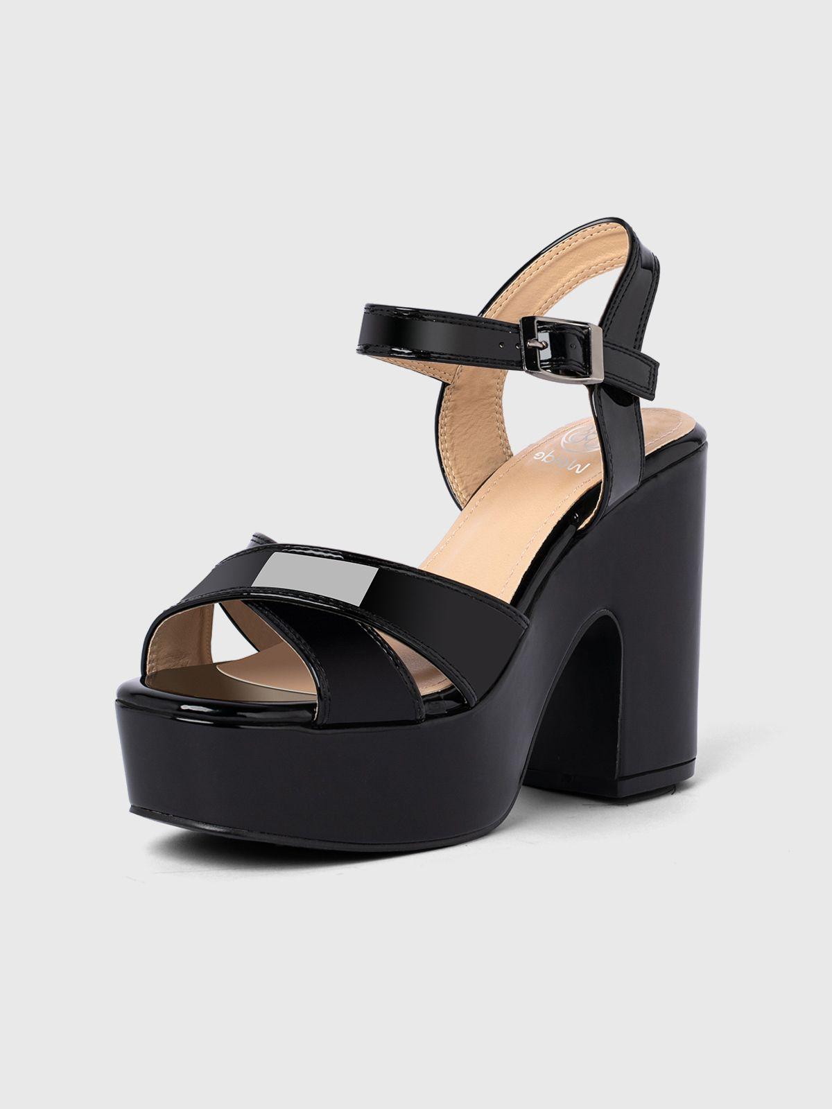 Sandalia Fiesta Mujer Nahir Negro Weide-0