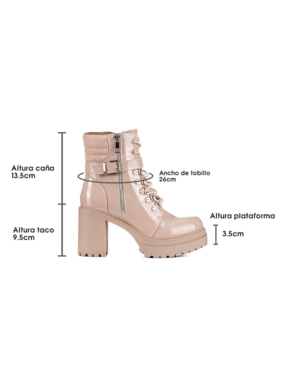 Botin Beige Casual Mujer Weide CZY577-5