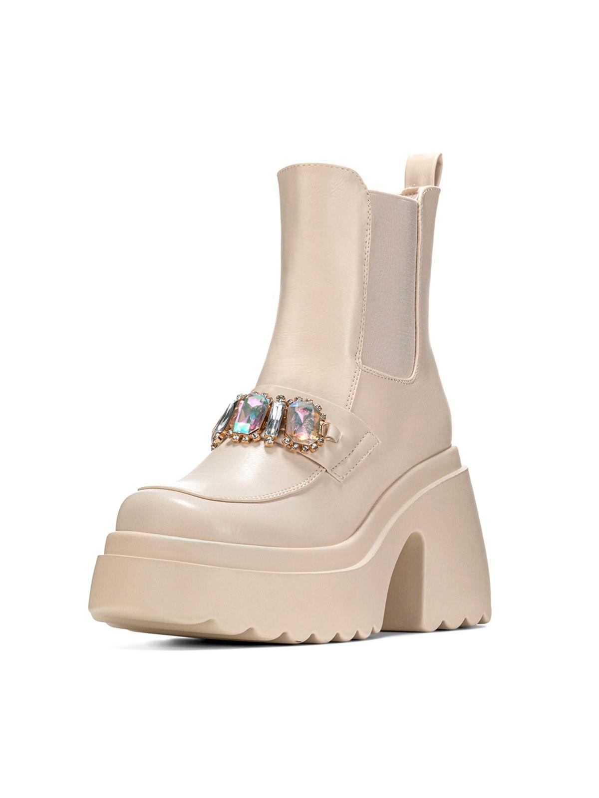 Botin Beige Casual Mujer Weide DH71-0