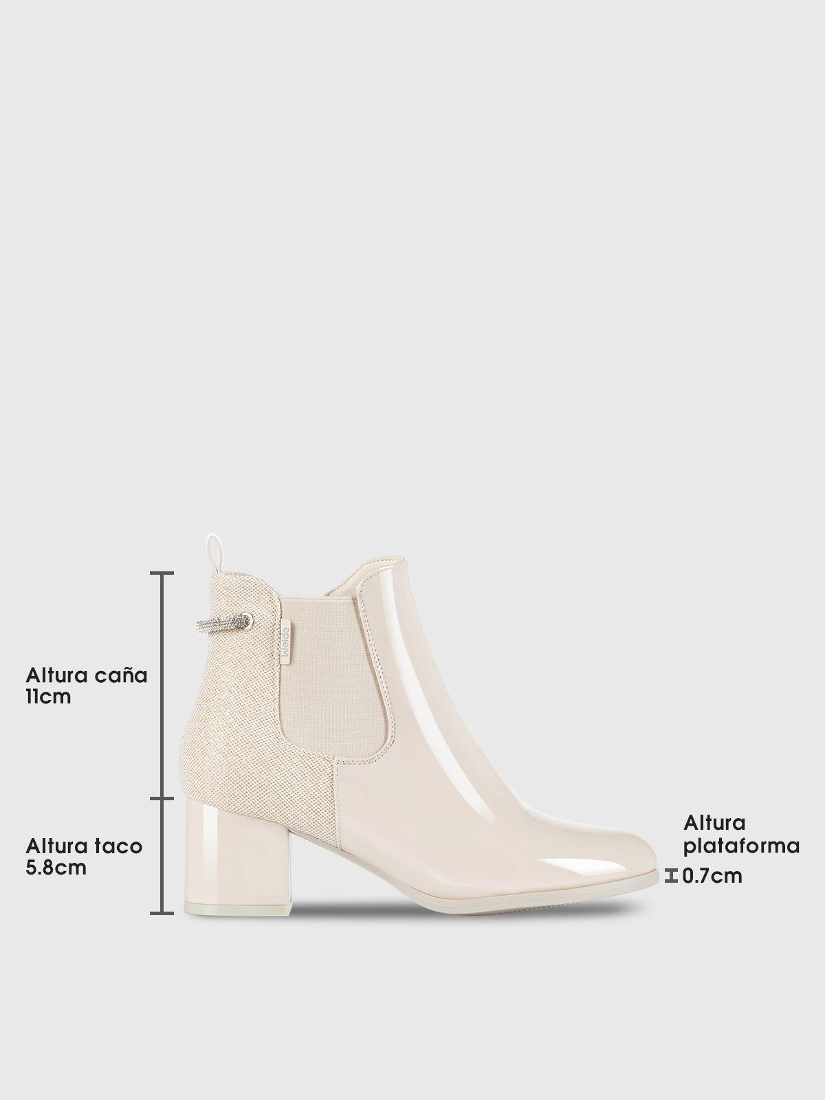Botin Mujer Lía Beige Weide-5