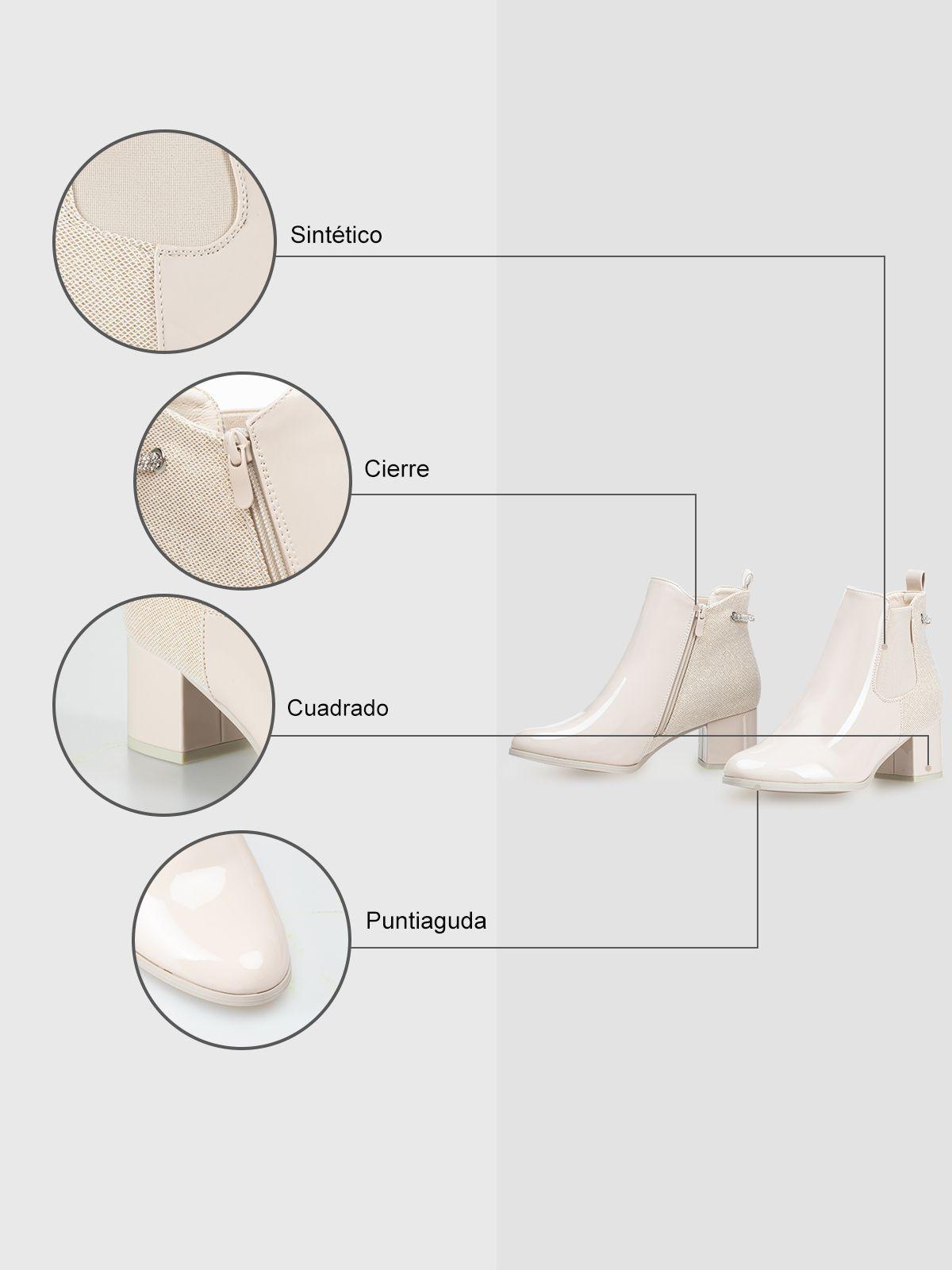 Botin Mujer Lía Beige Weide-6