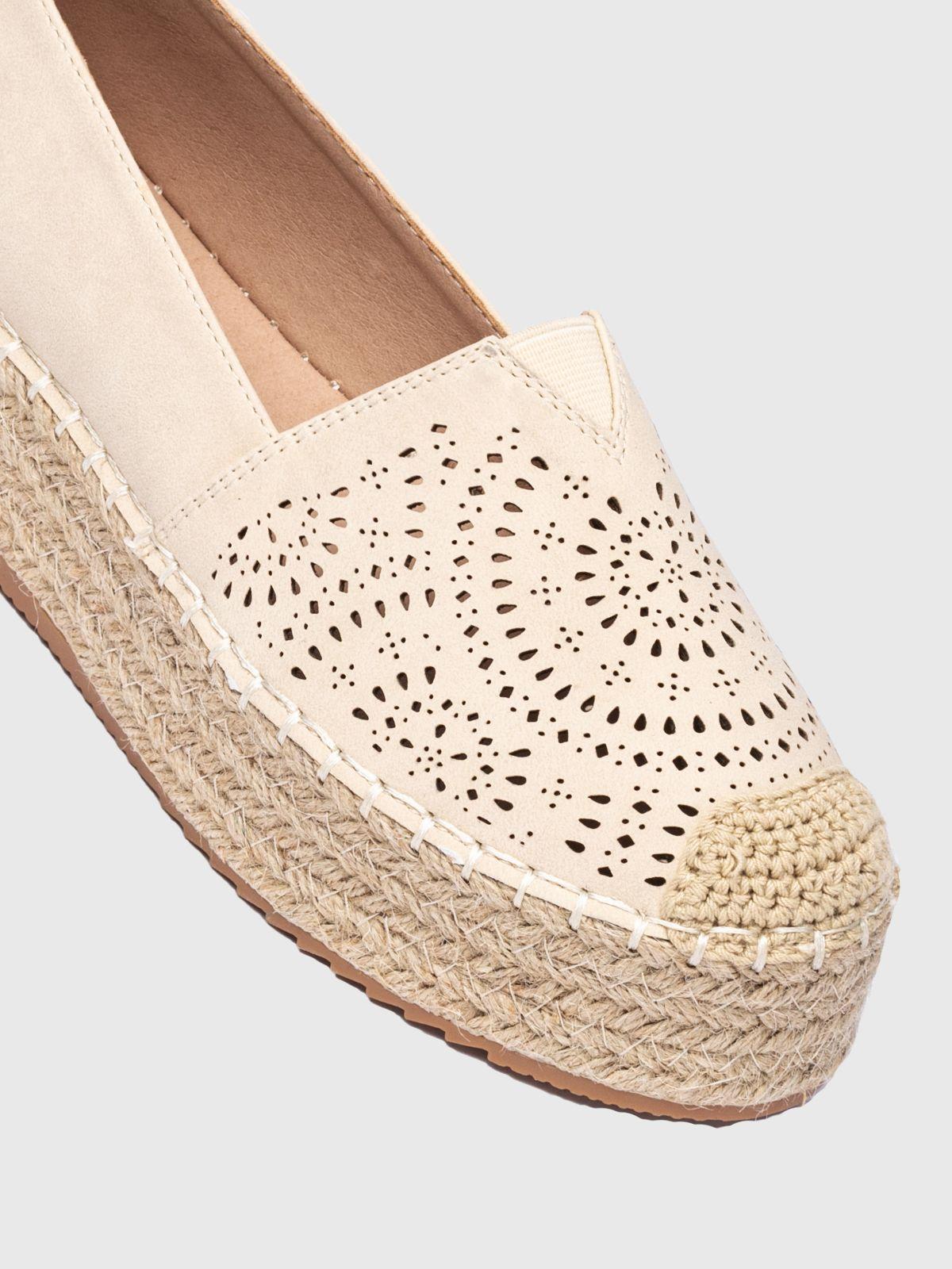 Alpargata Mujer Fabiola Beige Weide-4