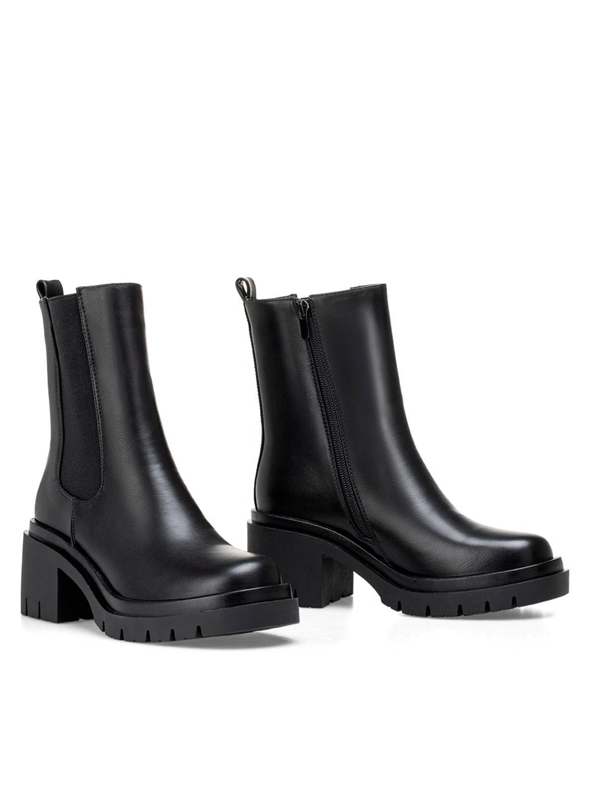 Botin Mujer Clara Negro Weide-4