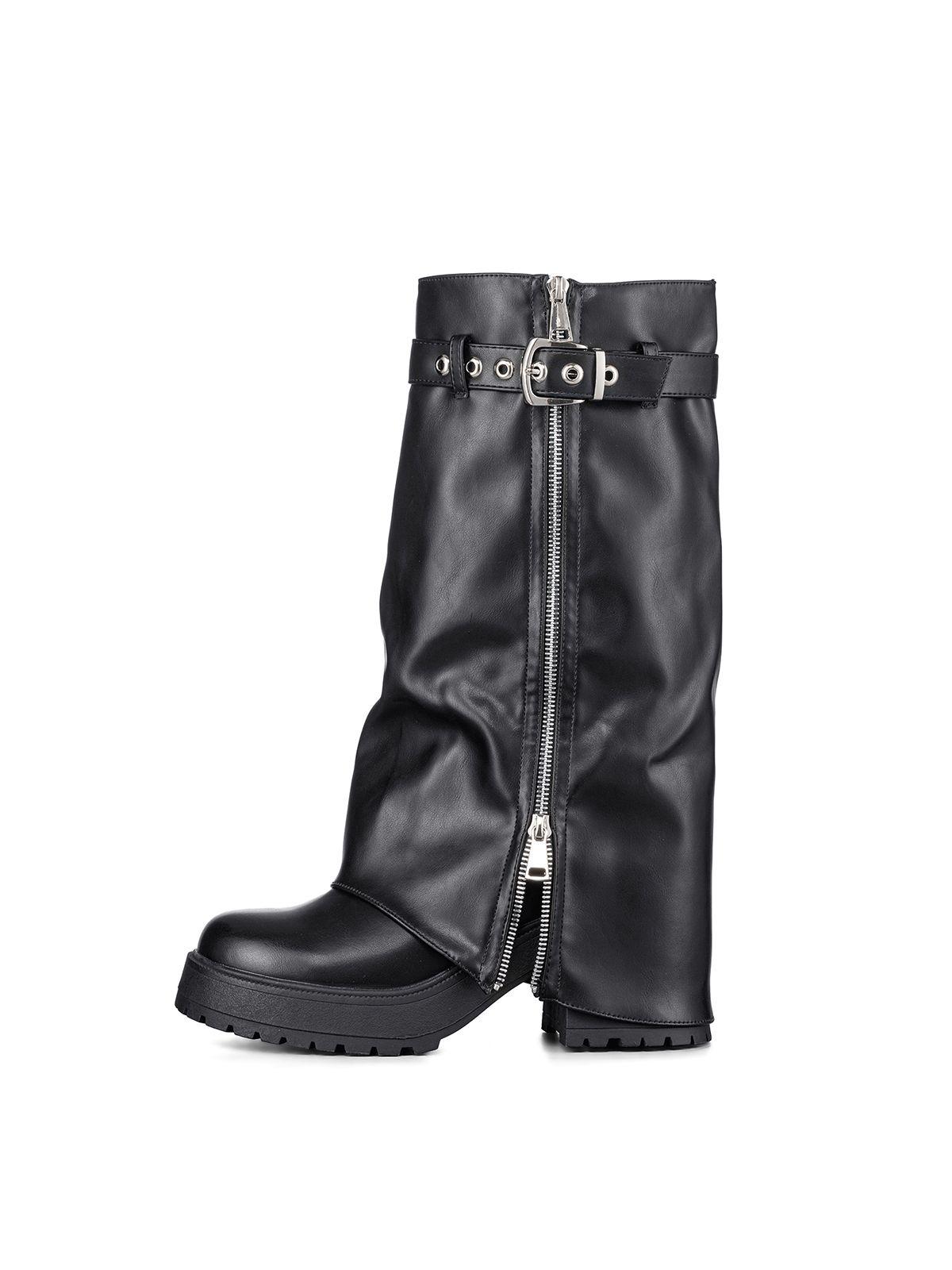 Botas Largas Mujer De Moda Eco Cuero Vintage Weide CZY603-3