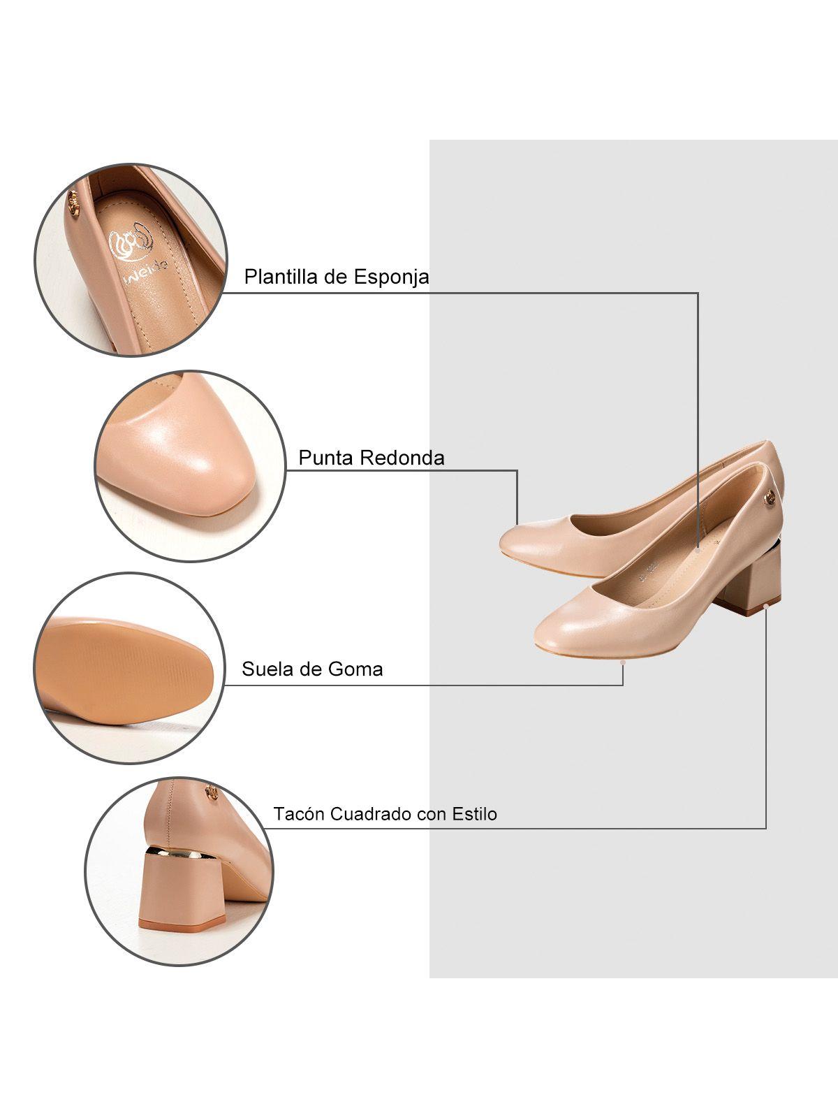 Zapatos Taco Rosado Formal Mujer Weide JS60-6