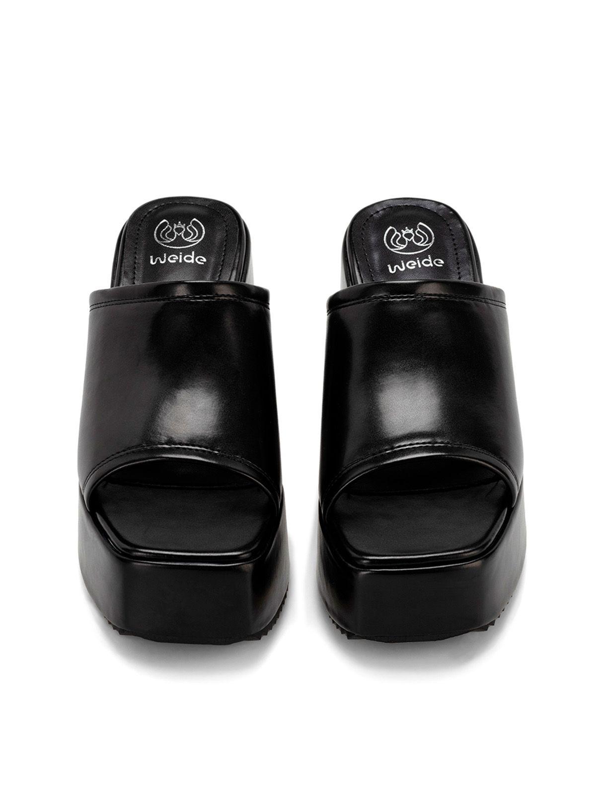 Sandalia Plataforma Negro Casual LT103 Weide-2