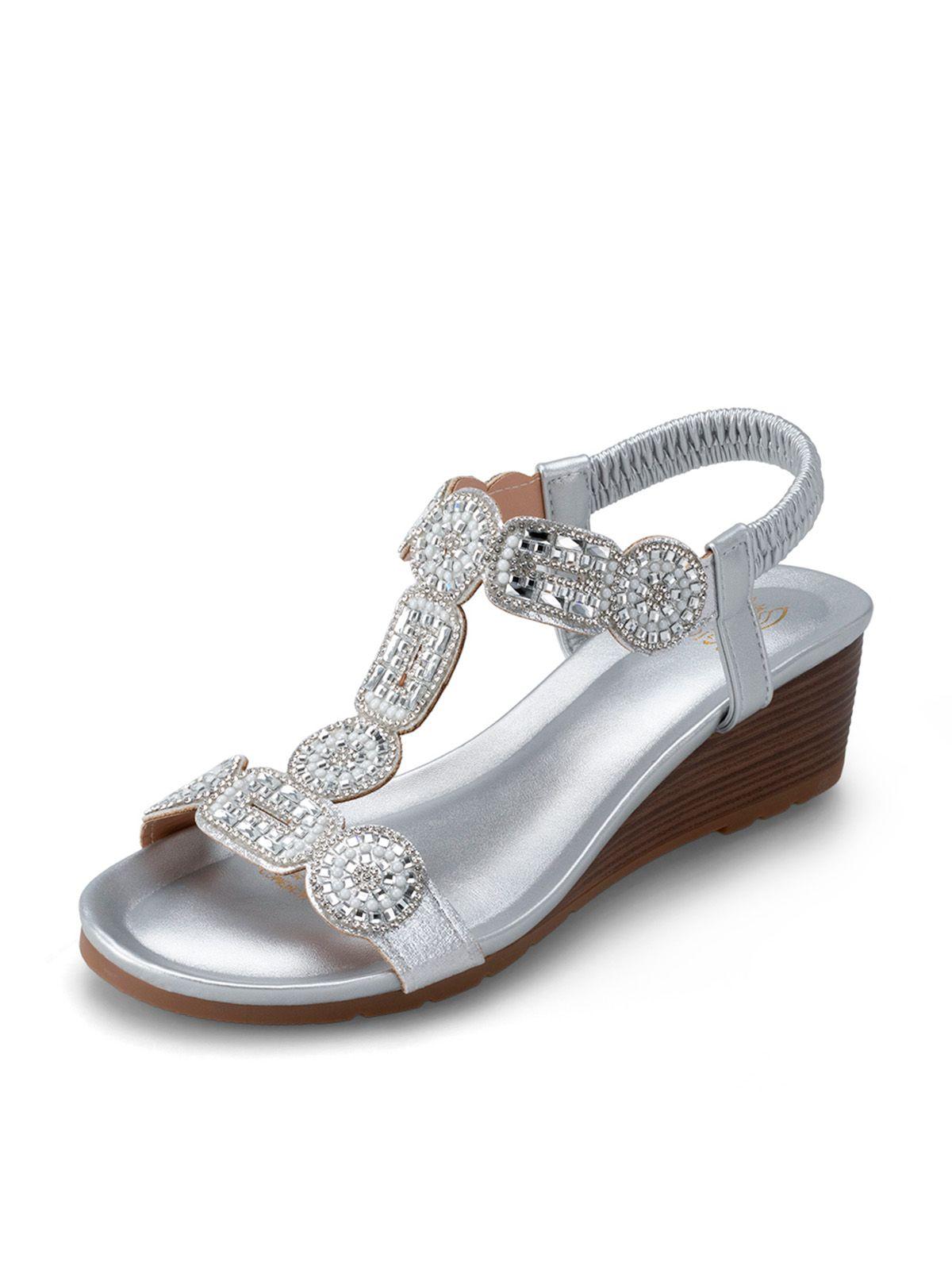 Sandalias Pilar Plateado Weide-0