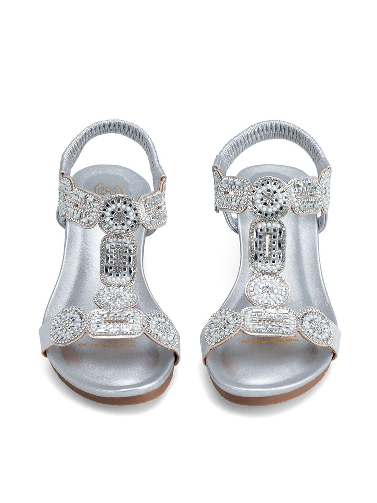 Sandalias Pilar Plateado Weide-2