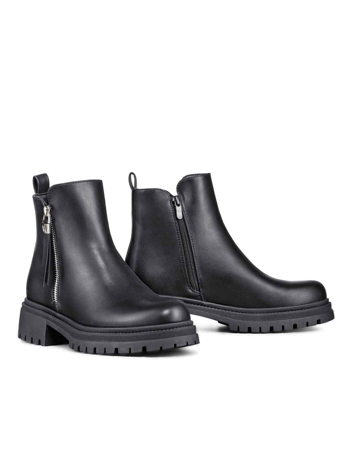 Botin Casual Mujer Eco Cuero Plataforma Vintage Weide ZS67-4