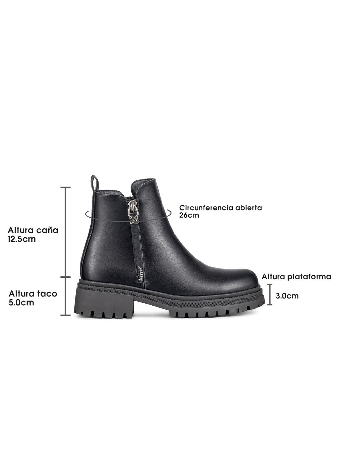 Botin Casual Mujer Eco Cuero Plataforma Vintage Weide ZS67-5