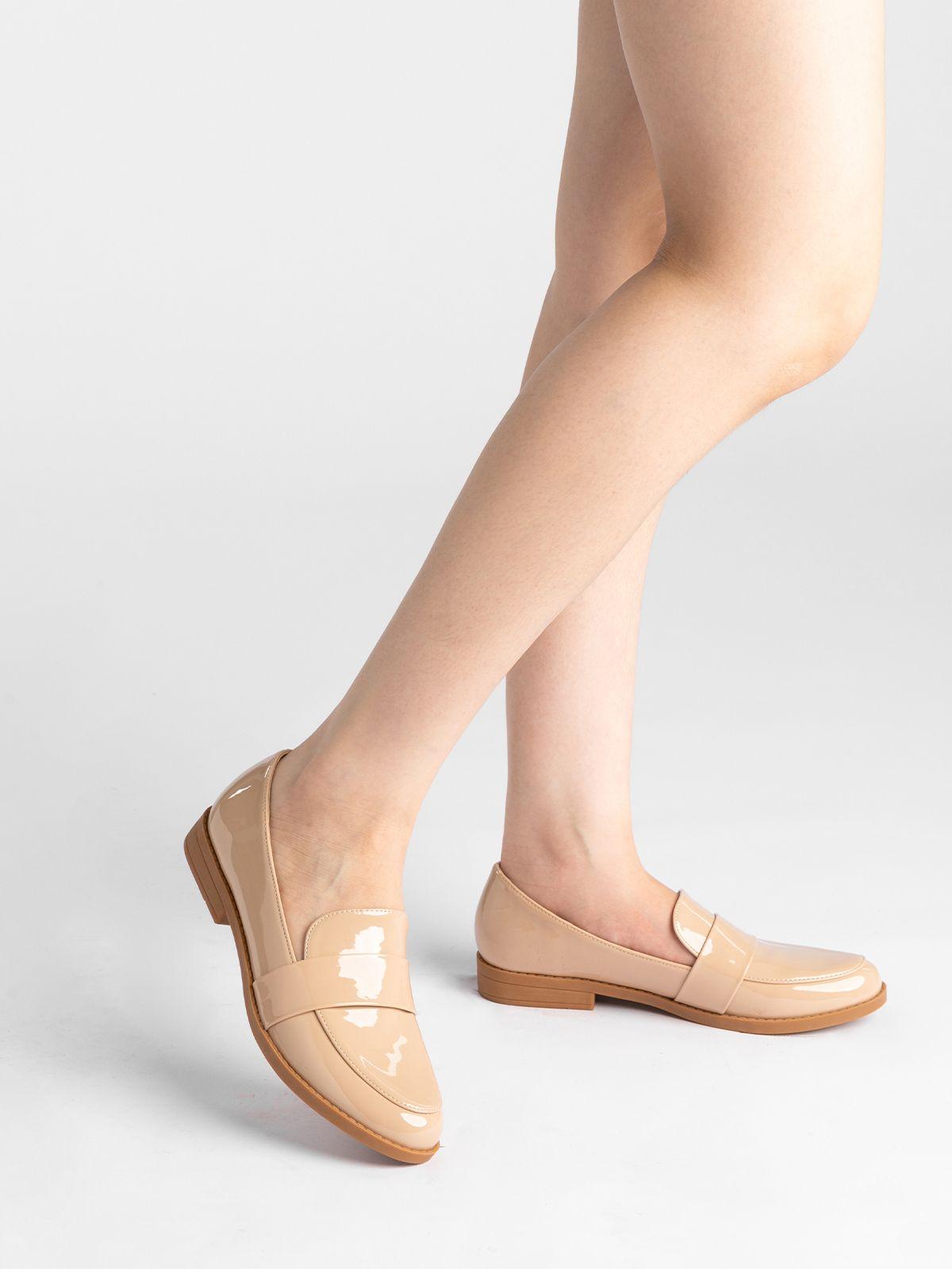 Mocasin Mujer Nayeli Beige Weide-1