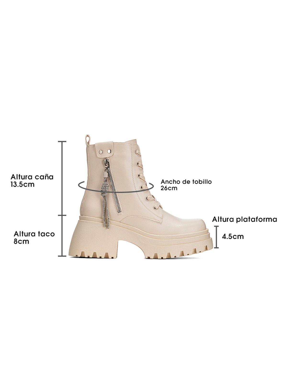 Botin Beige Casual Mujer Weide DH69-5