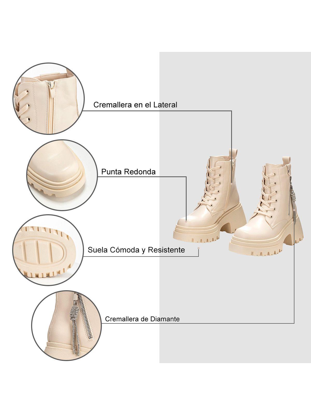 Botin Beige Casual Mujer Weide DH69-6