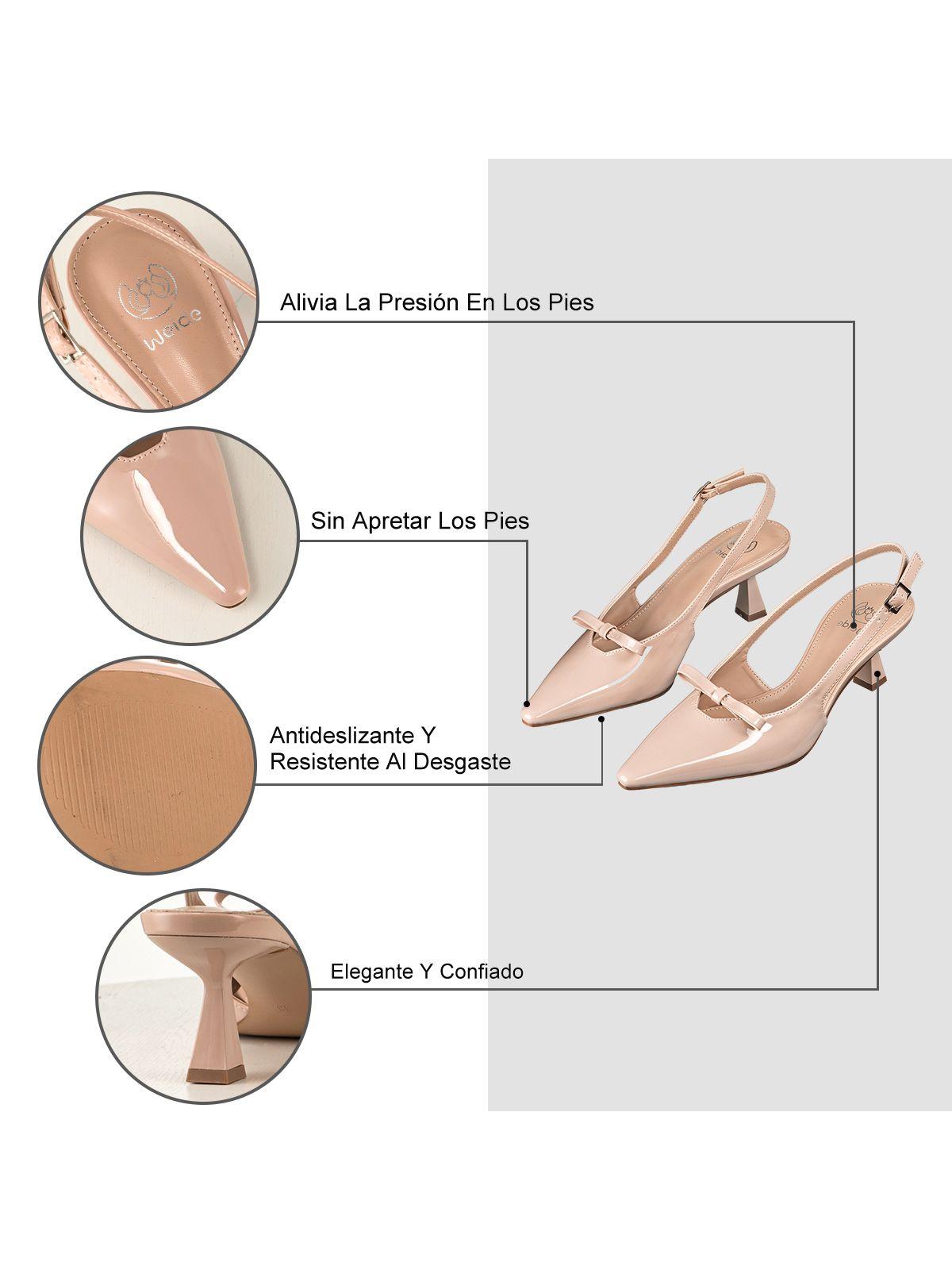 Zapato Formal Elegante Taco Alto Stiletto Mujer Weide QIU357-7