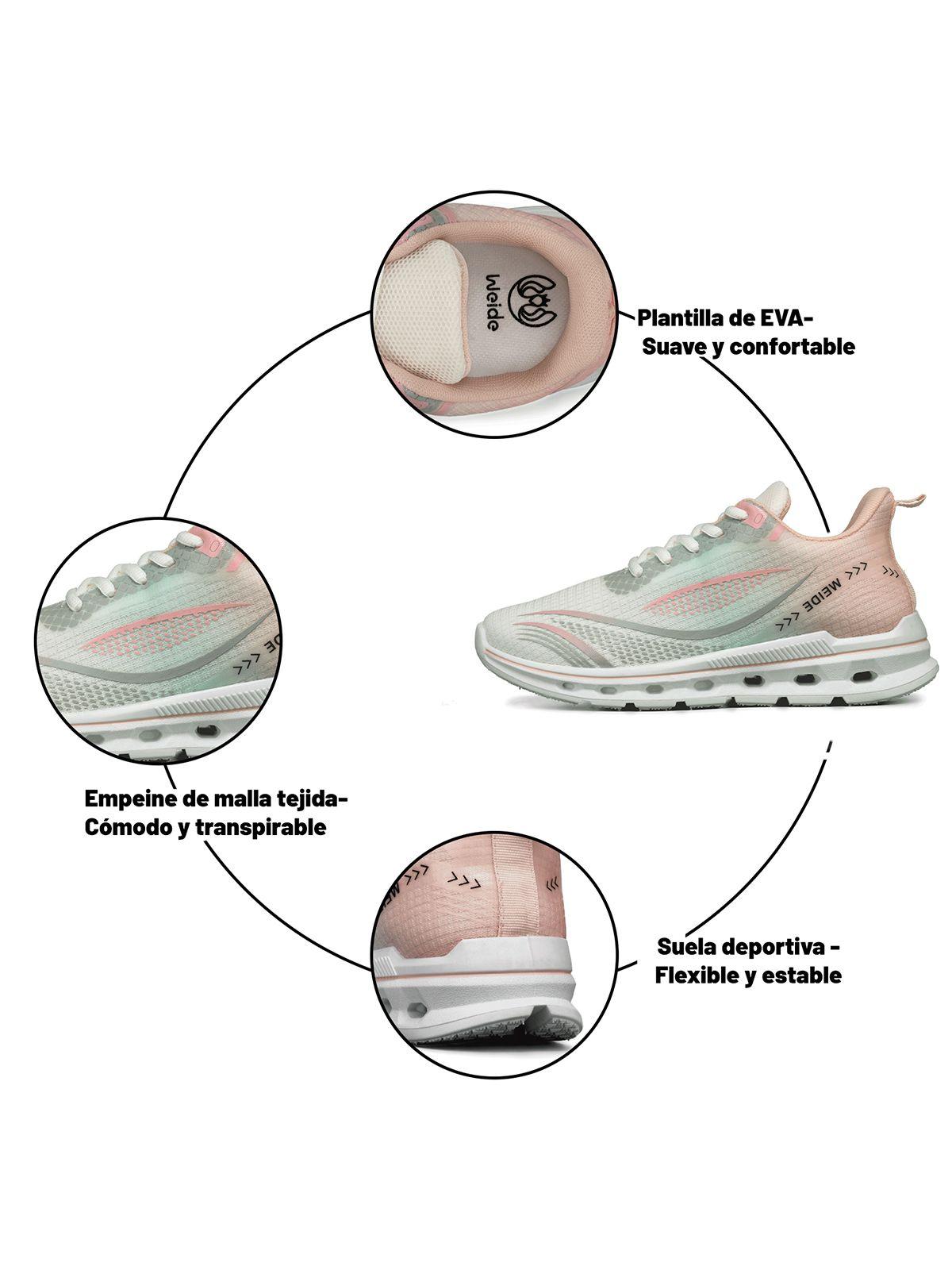 Zapatilla Casual Plataforma Transpirable Mujer Weide TFA311-5