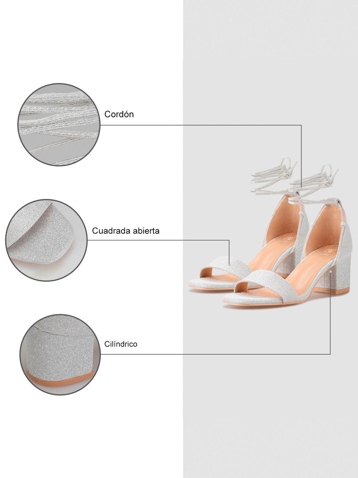 Sandalias Fiesta Alba Plateado Weide-7