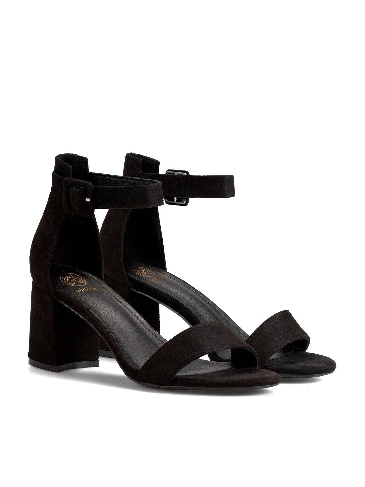 Sandalia Taco Negro Fiesta GHE19 Weide-2