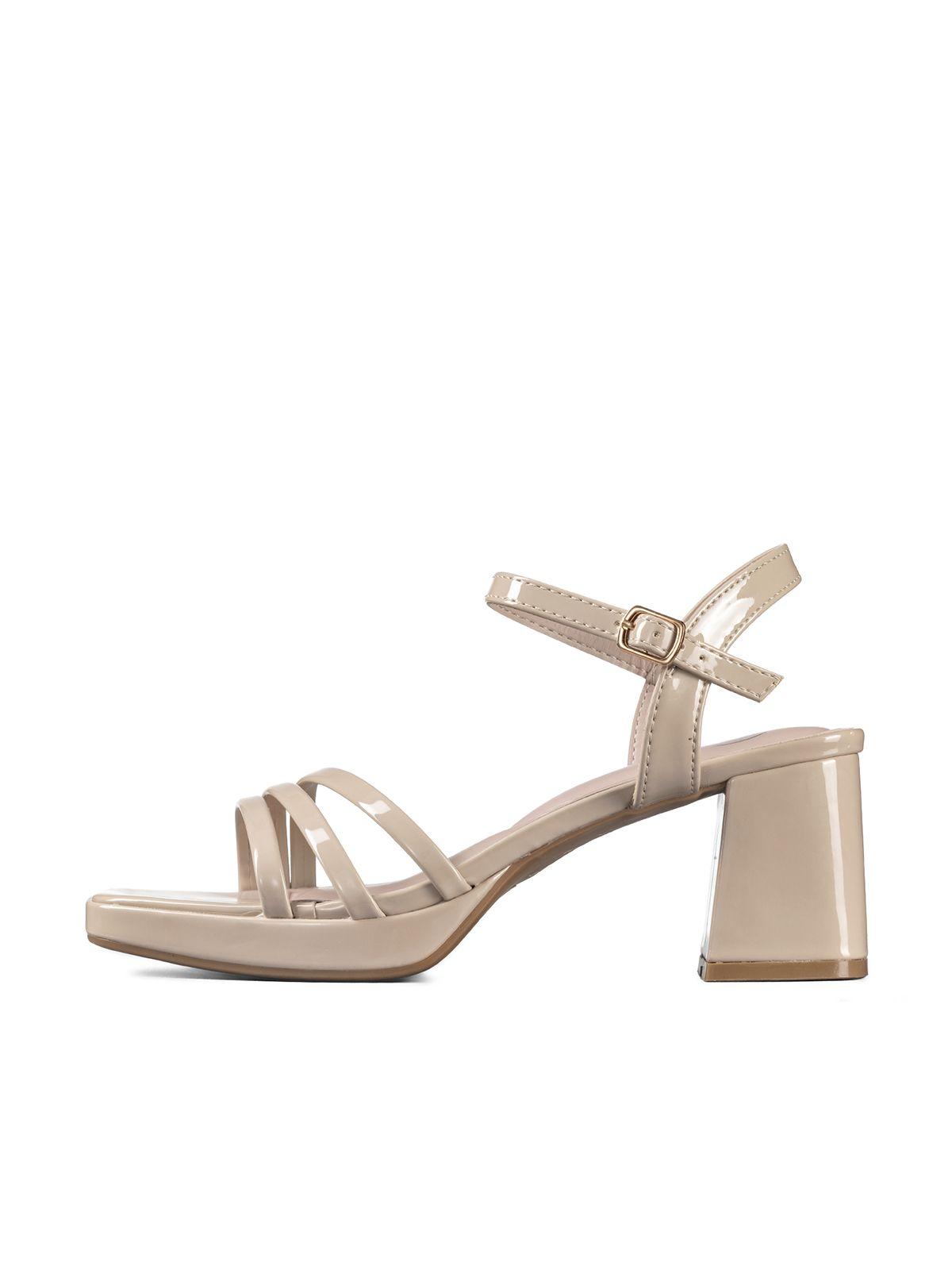 SandaliaTaco Grueso Simil Charol Mujer Weide YOU531-1