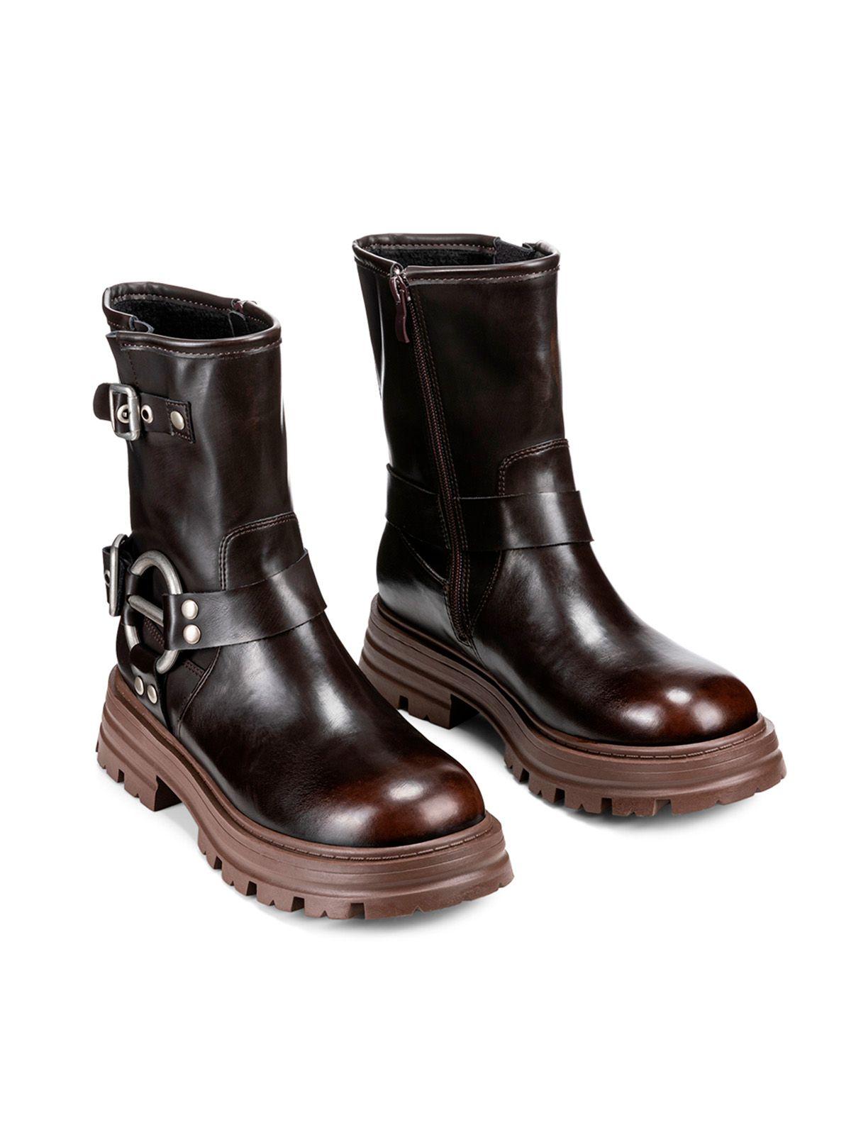 Botin Marrón Casual Mujer Weide YL75-4