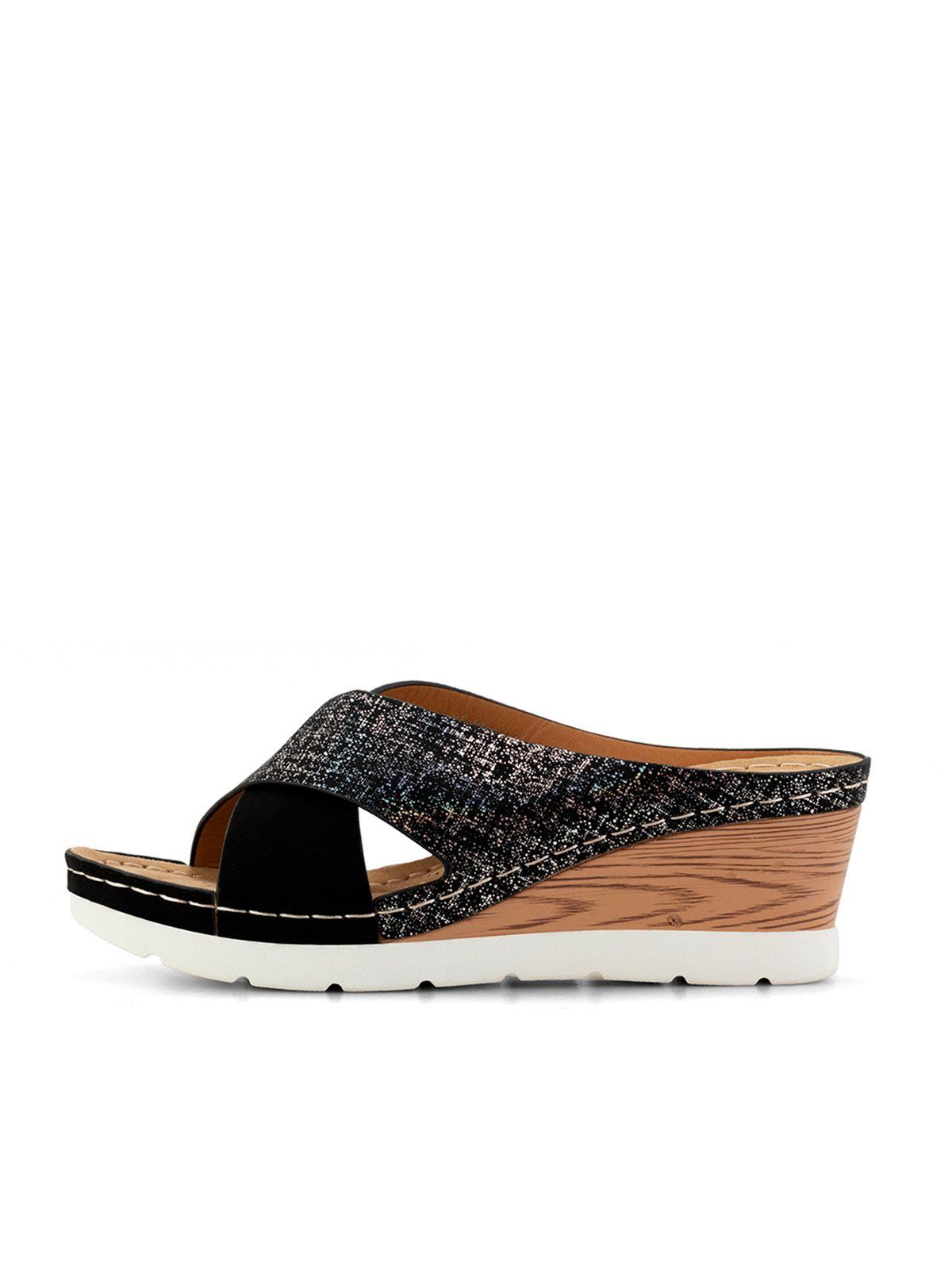 Sandalia Plataforma Negro Casual QIU309 Weide-1