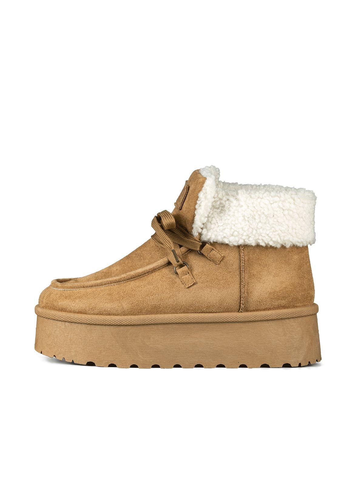 Botin Casual Mujer Gamuza Felpa Antideslizante Weide LT202-3