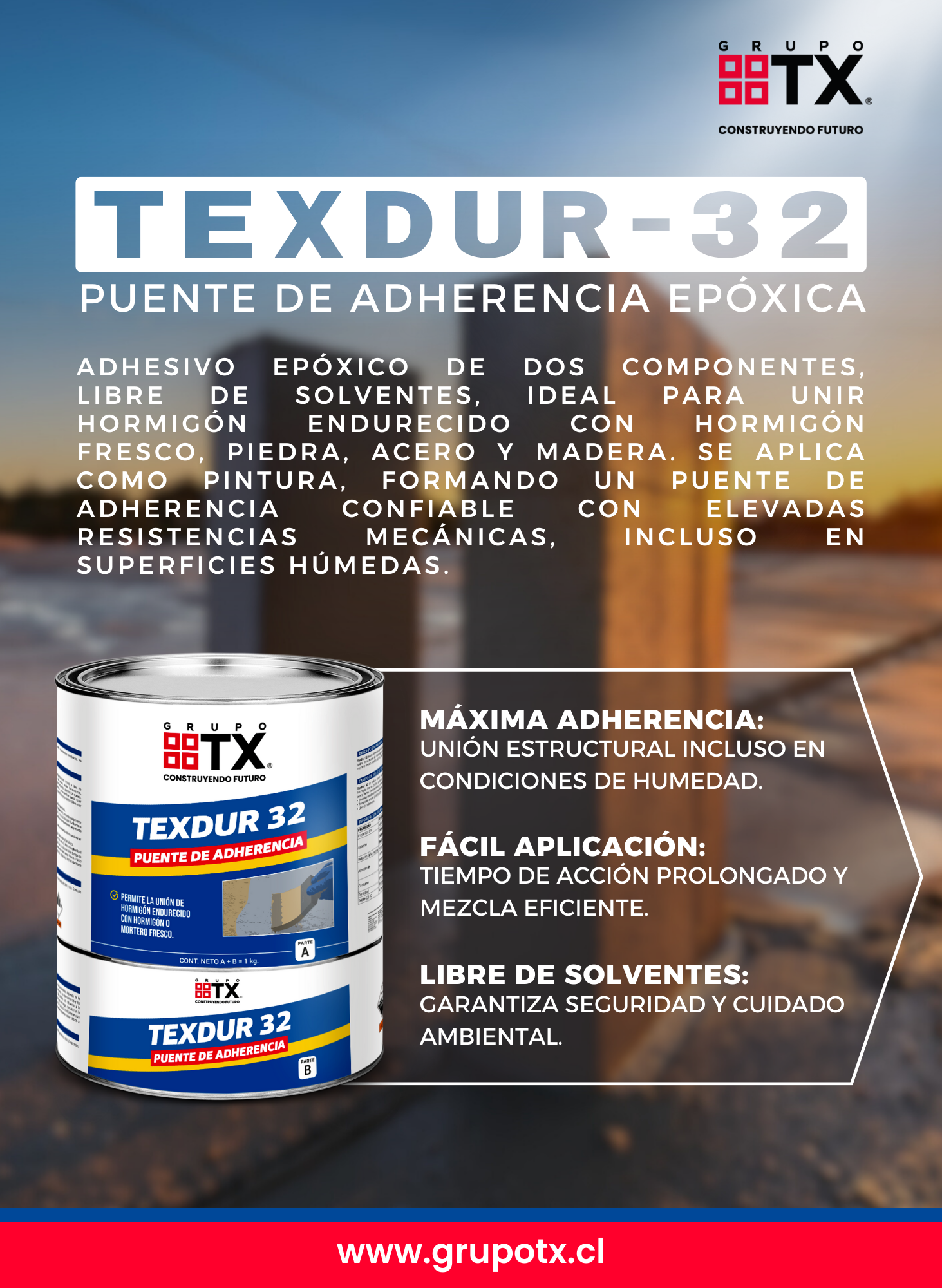 Epóxico Puente de Adherencia Texdur 32 1kG-2