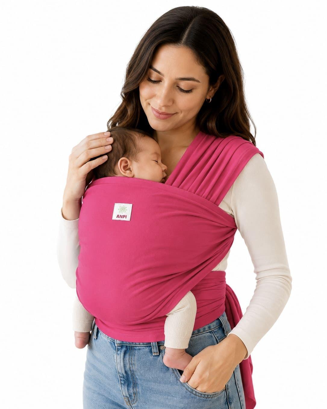 Fular portabeb ergon mico semielasticado color Fucsia-0