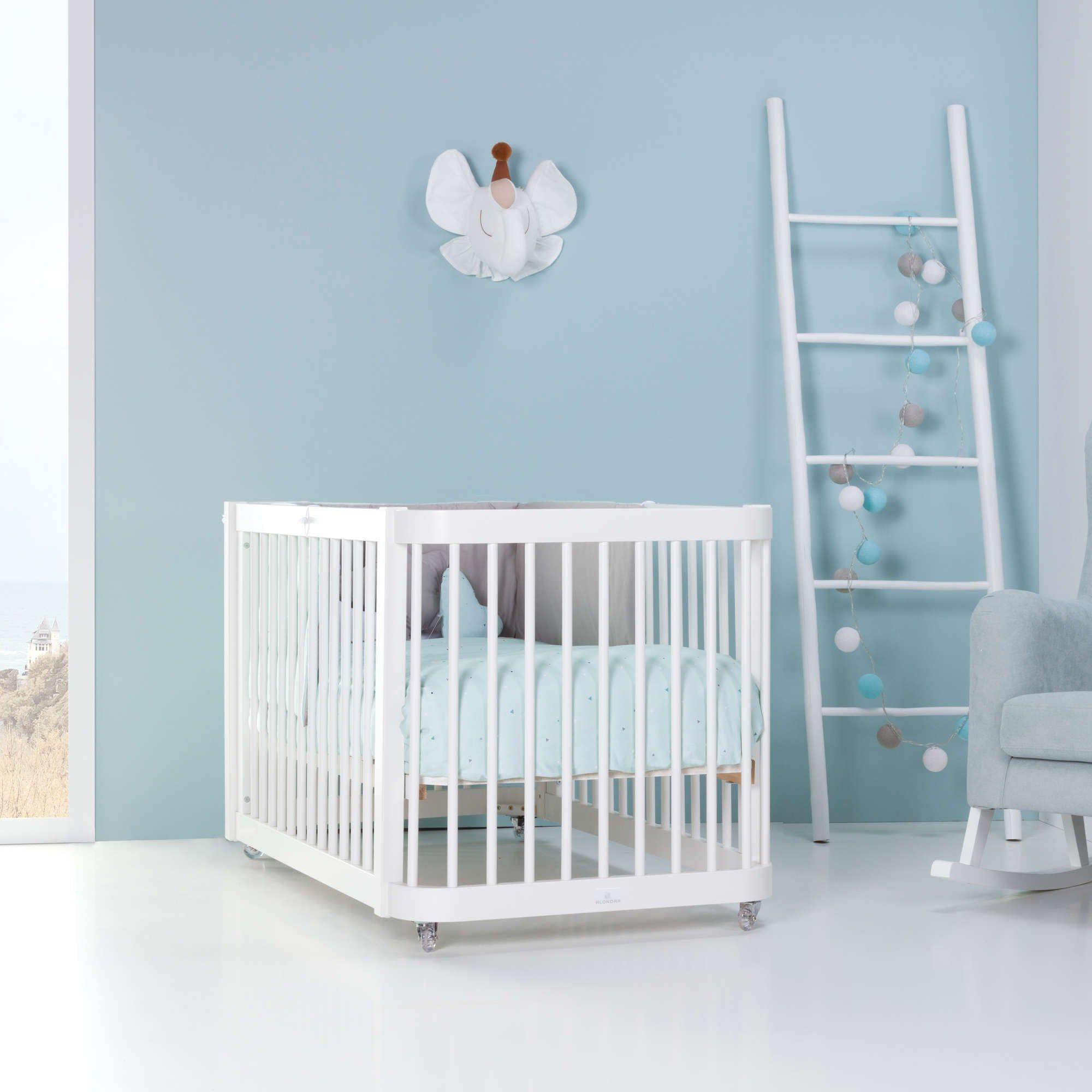 CREA DUE cuna cama 4 en 1 Blanco 70x140 -0