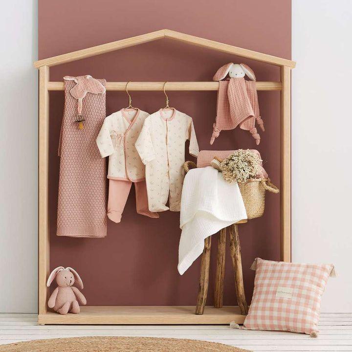 PIJAMA TALLA .0-1mes DALIA ROSA EMPOLVADO DALIA-1