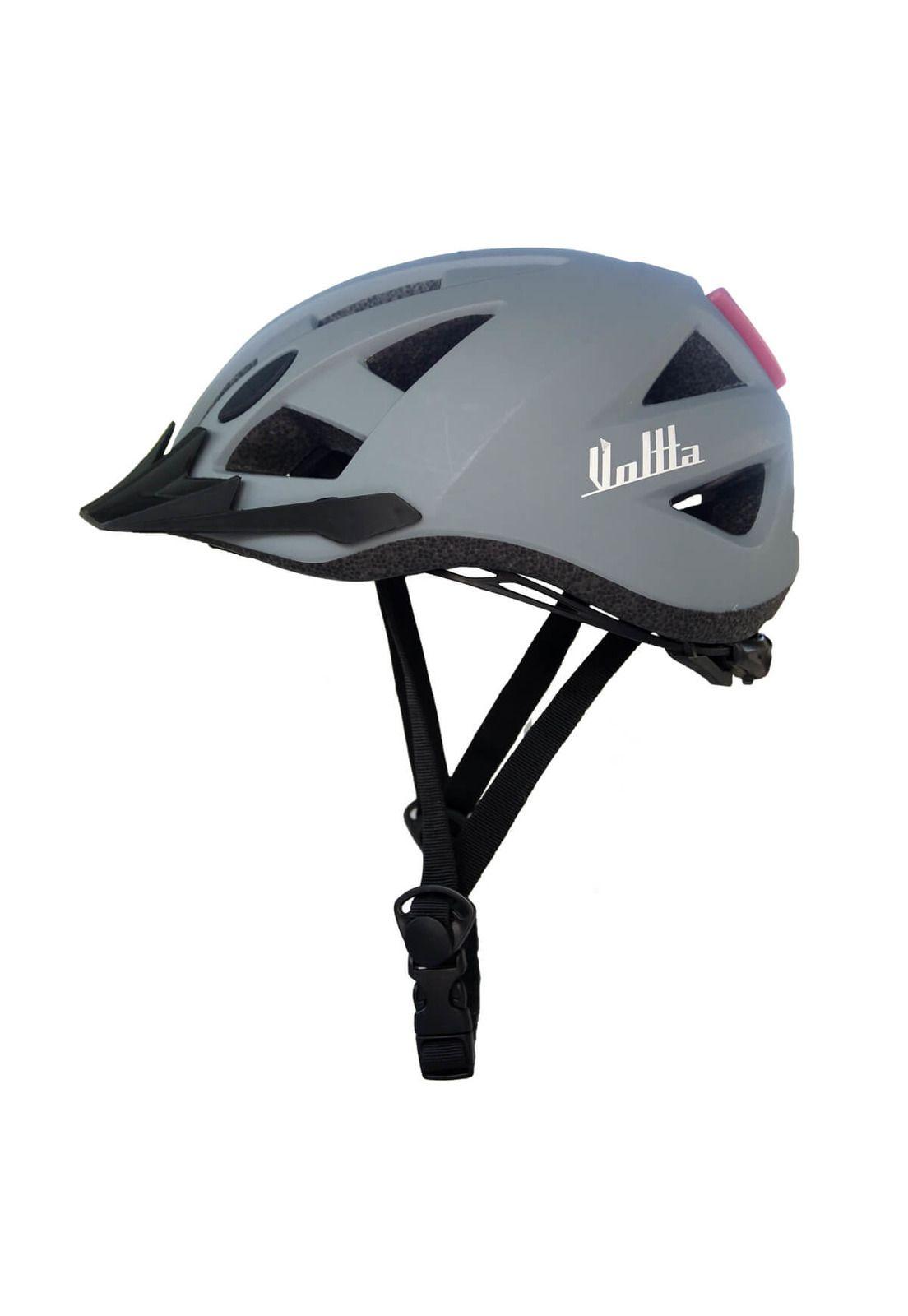 Casco Bicicleta con Luz Voltta Declino I Gris-0