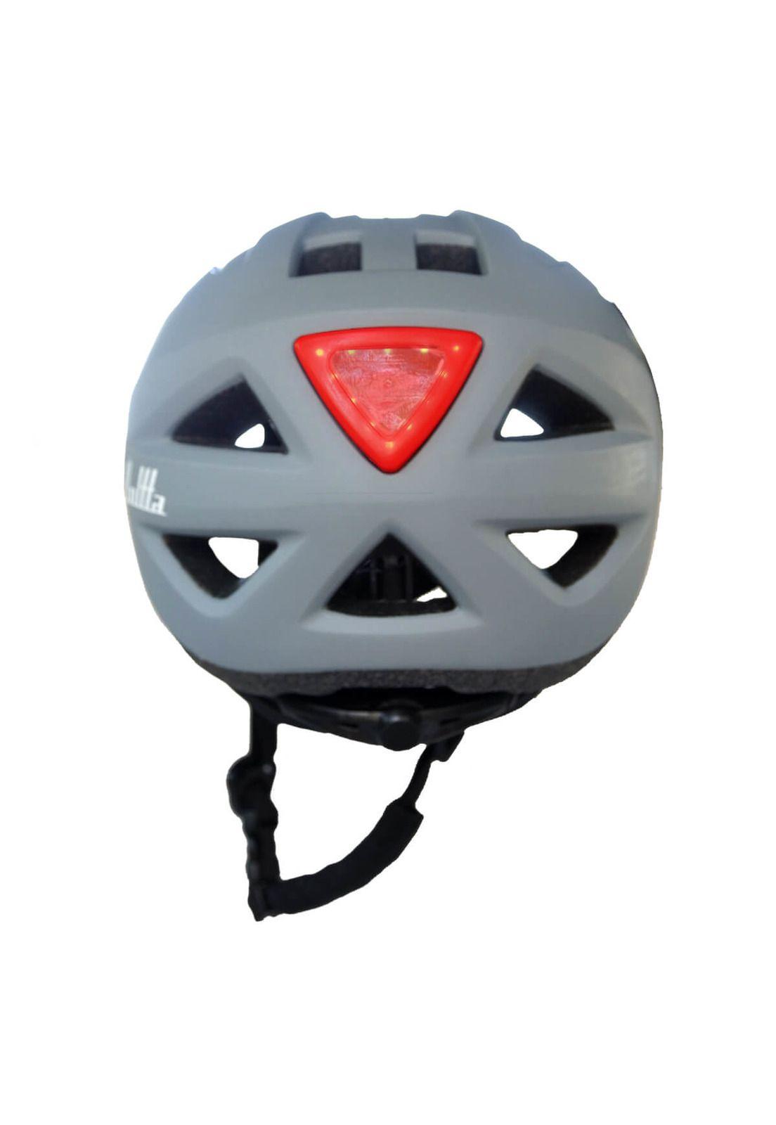 Casco Bicicleta con Luz Voltta Declino I Gris-2