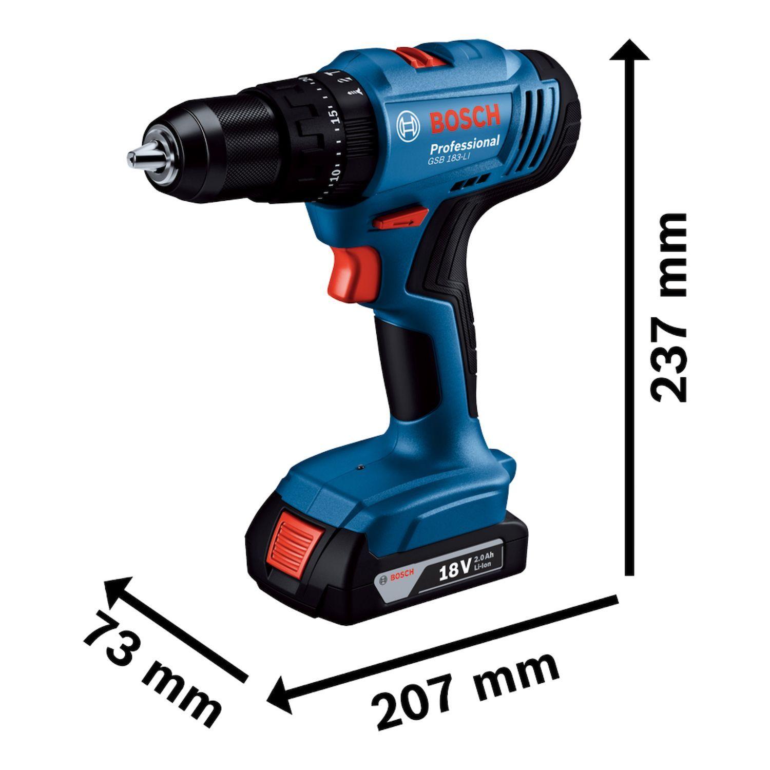 Taladro percutor atornillador Bosch GSB 183-LI 18V -5