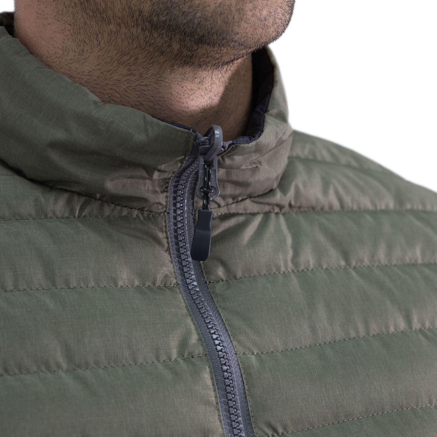 Parka Pluma Hw Goose Reversible Negro/Verde Oliva-7