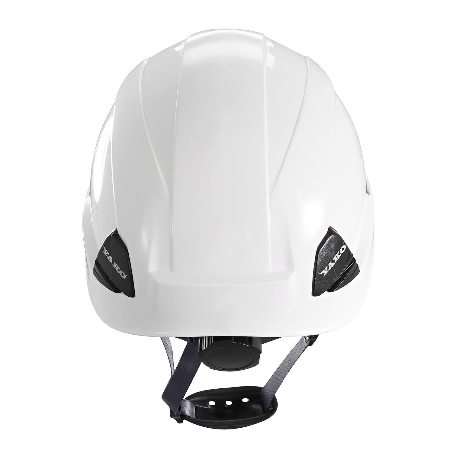 Casco Yako Steelpro Blanco con visera ISP-4