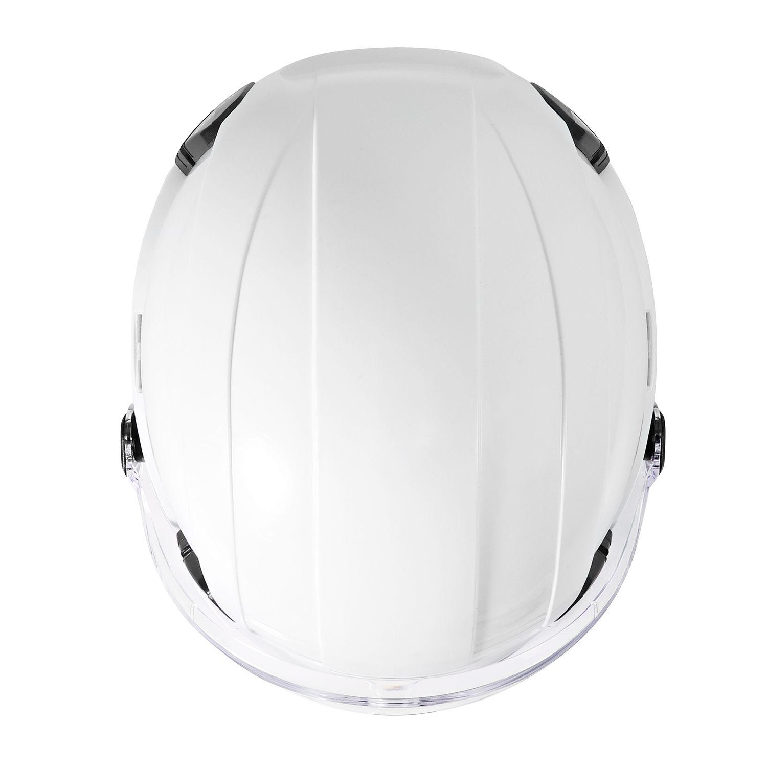 Casco Yako Steelpro Blanco con visera ISP-5