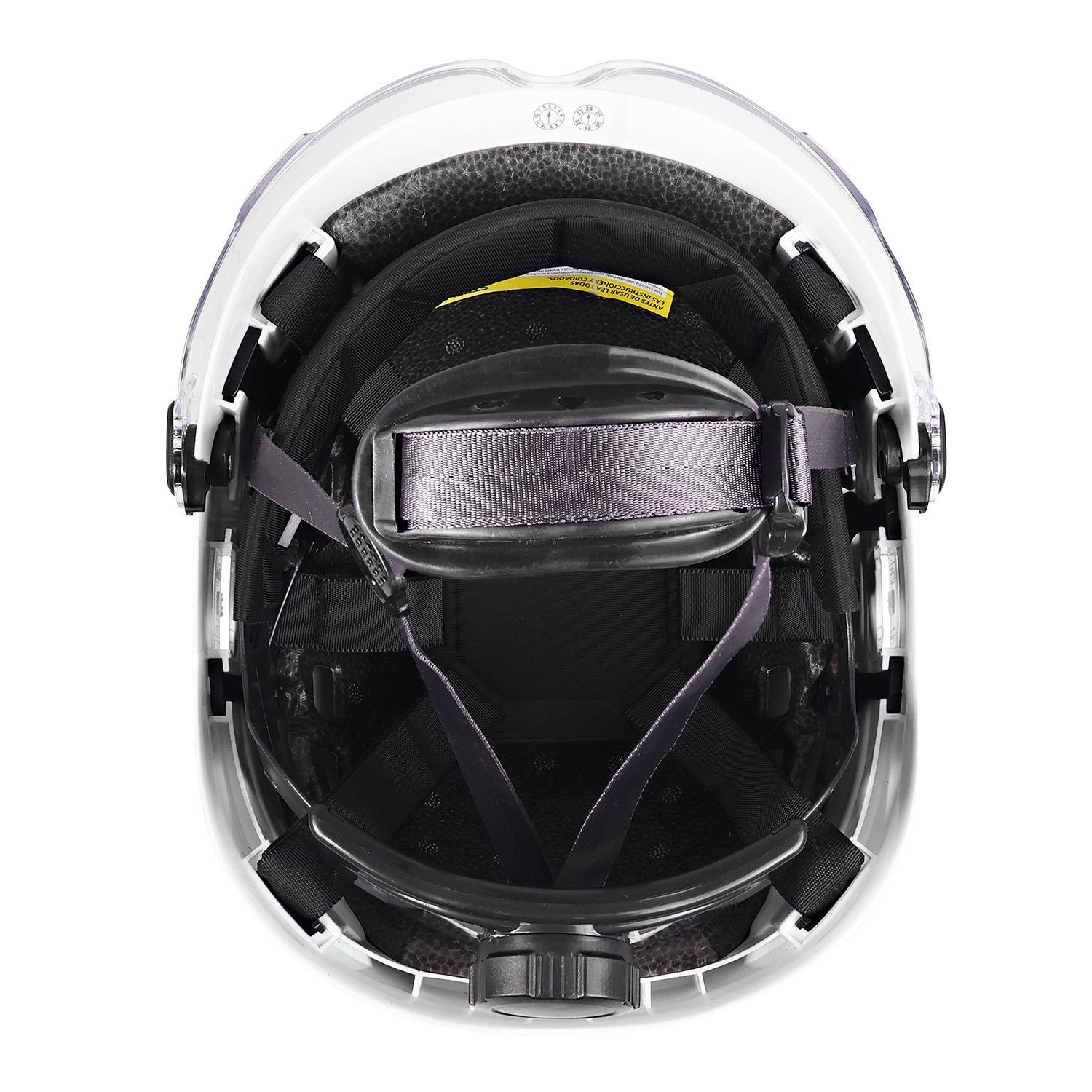 Casco Yako Steelpro Blanco con visera ISP-6