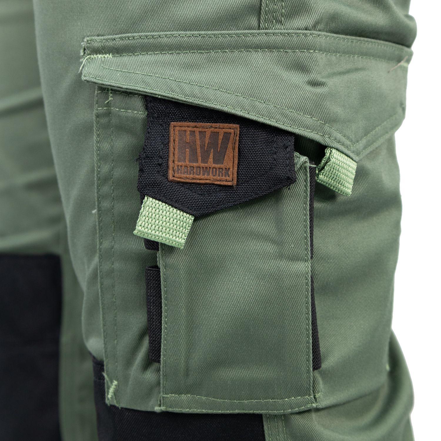 Pantalón Cargo HW Dakota Spandex Mujer Verde Oliva-7