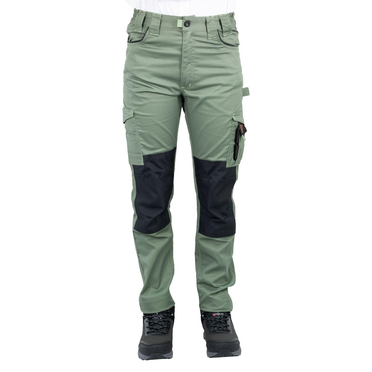 Pantalón Cargo HW Dakota Spandex Mujer Verde Oliva-0