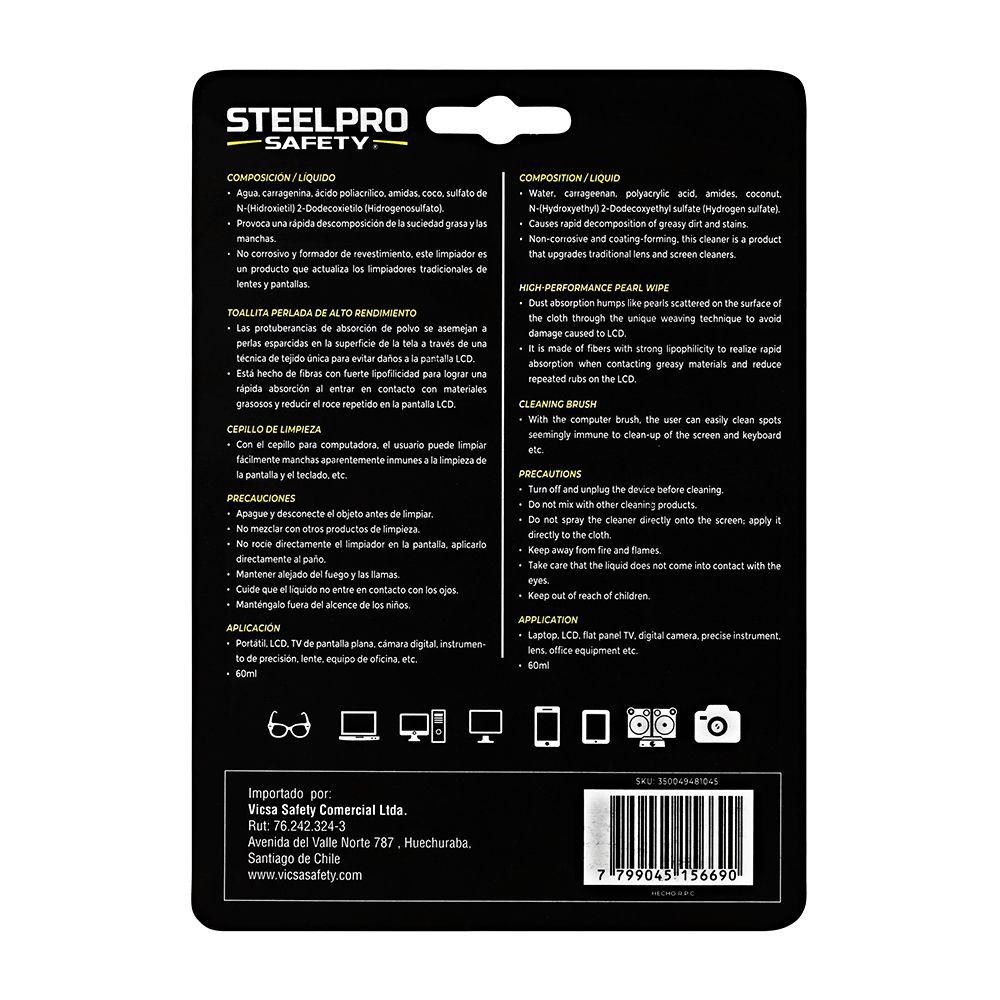 Kit de Limpieza para Lentes y Pantallas Steelpro-6